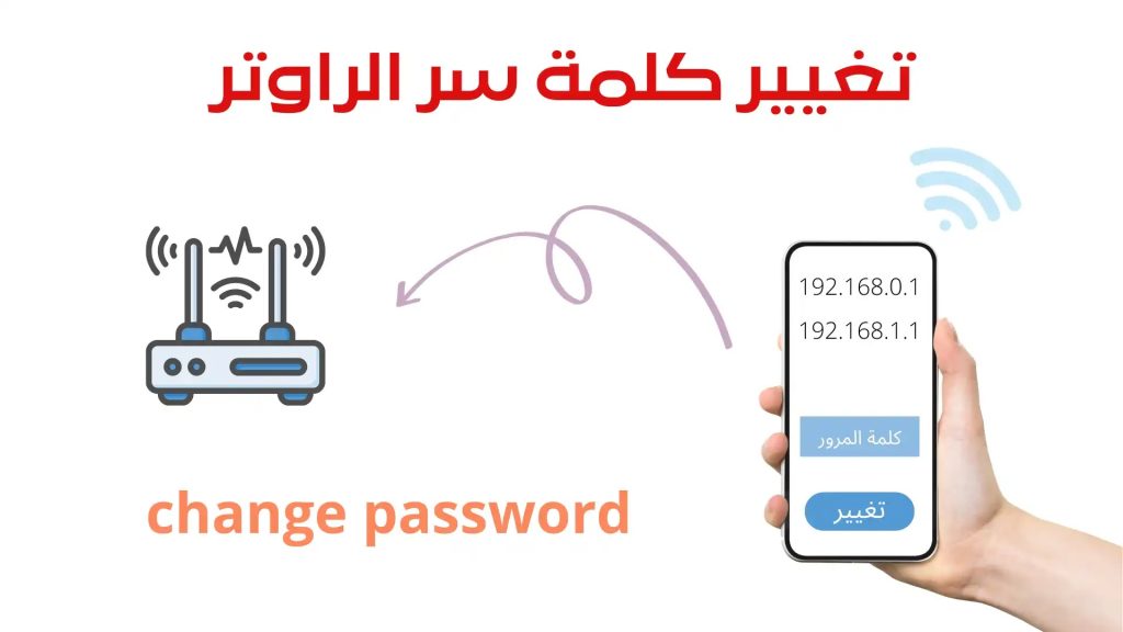 تغيير كلمة السر الراوتر